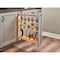 Rev-A-Shelf Maple Veneer, Light Brown, 3 in W, 27.31 in H, 23 in D, 23 in L, Light Brown 438-BCSC-3C - alternate 2